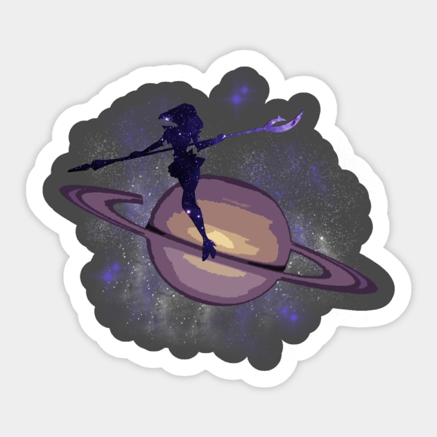 Galaxy Sailor Saturn Sticker by AntigoneHyde